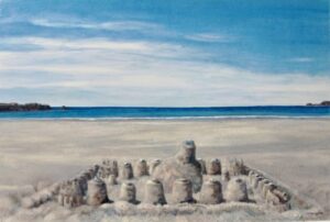 Watch Towers - Fort Jake - Watercolour approx 40x50cms