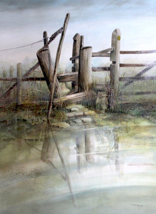 Stile - Watercolour. Highly Commended. Derbyshire Open Exhibition