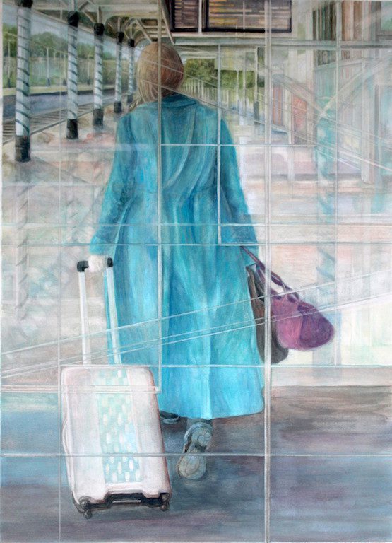 Departure. Watercolour 75x55cm